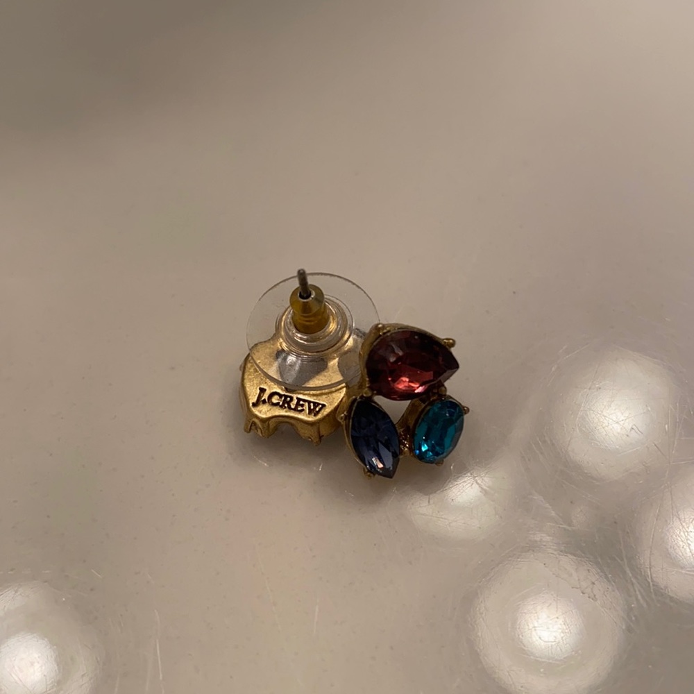 J. Crew multi color gemstone stud earrings